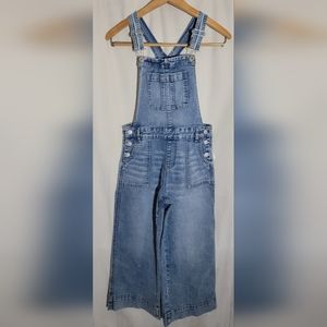 Jordache Big Girl's Large (10-12) Vintage Retro Blue Jean Bib Overalls
